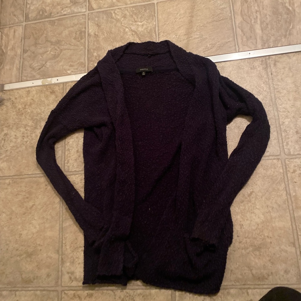 Talula from aritzia navy cardigan